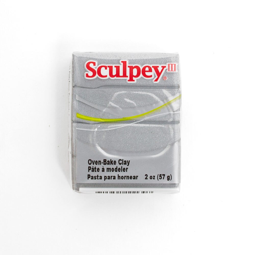 Polyform, Sculpey III, Oven Bake, Clay, 2oz, Silver